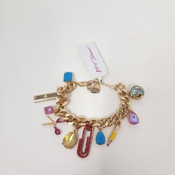 Betsey Johnson Jewelry - Betsey Johnson Charm School Bracelet